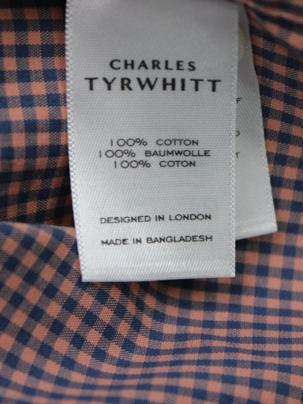 Charles Tyrwhitt Stretch Shirt NWT Mens 3XL Pink/Blue Non-Iron Classic Fit S/S